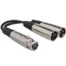 Hosa YXM-121 XLR(F) to Dual XLR(M) Y-Cable Adaptor (HOS-YXM121) - Gsus4
