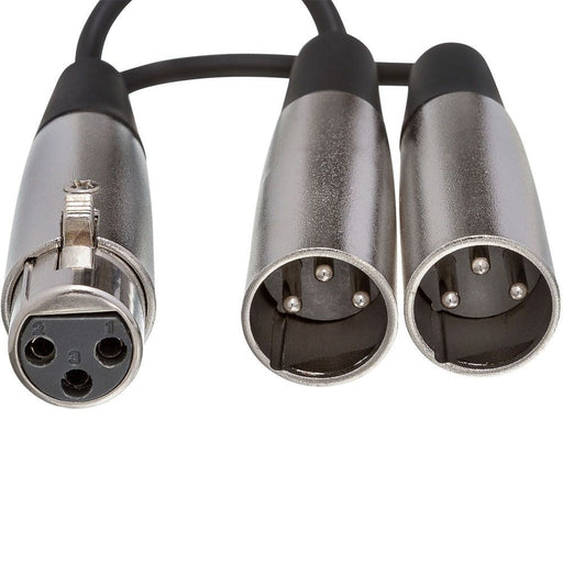 Hosa YXM-121 XLR(F) to Dual XLR(M) Y-Cable Adaptor (HOS-YXM121) - Gsus4