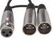 Hosa YXM-121 XLR(F) to Dual XLR(M) Y-Cable Adaptor (HOS-YXM121) - Gsus4