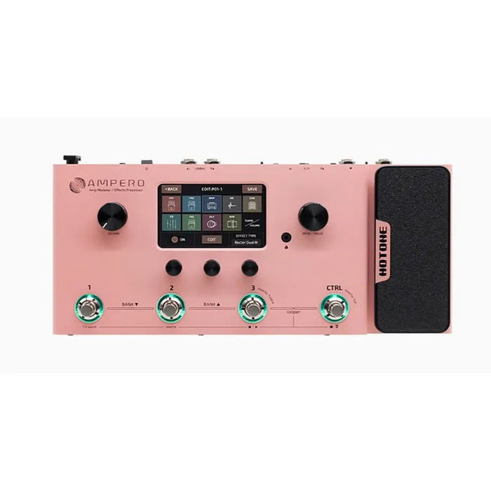 Hotone Ampero Multi FX Pedal (Pink) (HT-AMPERO-PK) - Gsus4