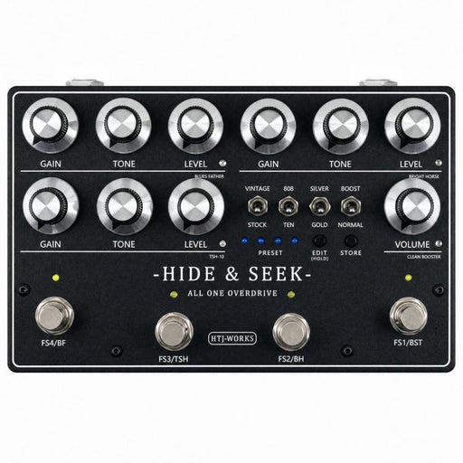 HTJ-WORKS Hide & Seek All One Overdrive 4-in-1 Overdrive Pedal (Hide-Seek-All-One) - Gsus4