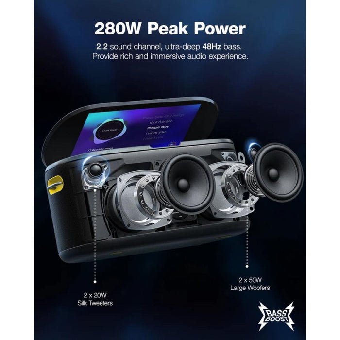 Ikarao Shell S1 Smart Karaoke Machine w/ 10" Touchscreen Display & 2x Wireless Microphones (IK-Shell-S1) - Gsus4