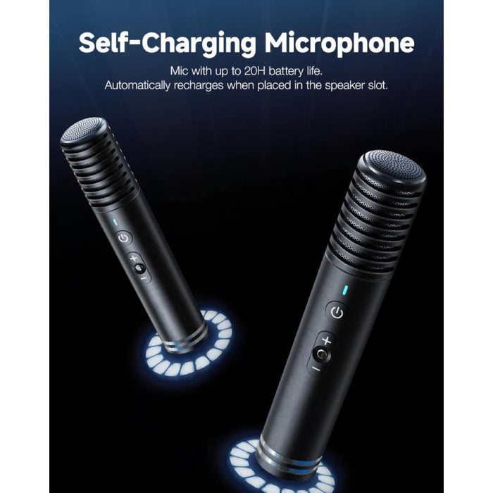 Ikarao Shell S1 Smart Karaoke Machine w/ 10" Touchscreen Display & 2x Wireless Microphones (IK-Shell-S1) - Gsus4
