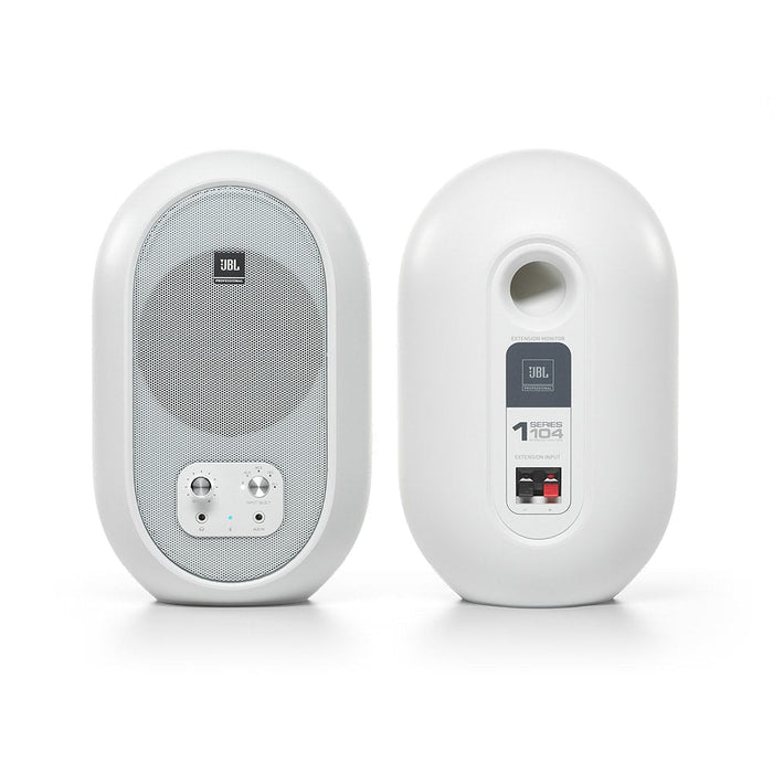 JBL 104 - BT 60W One Series Bluetooth Reference Monitor Pair - White (JBL-104SET-BTW) - Gsus4