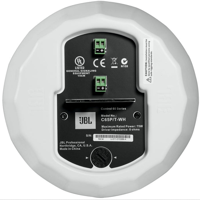 JBL Control 65 P/T - Compact Full - Range Pendant Speaker White - Priced as Each Sold as Pair (JBL-CTRL65PT-WH) - Gsus4