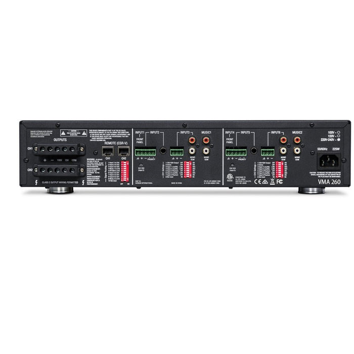JBL VMA 260 - 8 Input Channel x 2 60W Output Channel Bluetooth Enabled Mixer/Amplifier (JBL-VMA260) - Gsus4
