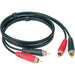 Klotz AT-CC0300 Stereo Twin Cable Dual RCA to Dual RCA 3m