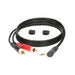 Klotz AY7A-0300 Y-Cable Angled 3.5mm TRS to Dual RCA Gold Contacts 3M (AY7A-0300) - Gsus4