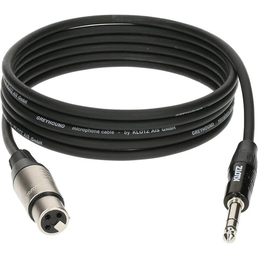 Klotz GRG1FP0300 Greyhound XLR Female To 1/4" TRS Jack Balanced Cable 3M (GRG1FP0300) - Gsus4