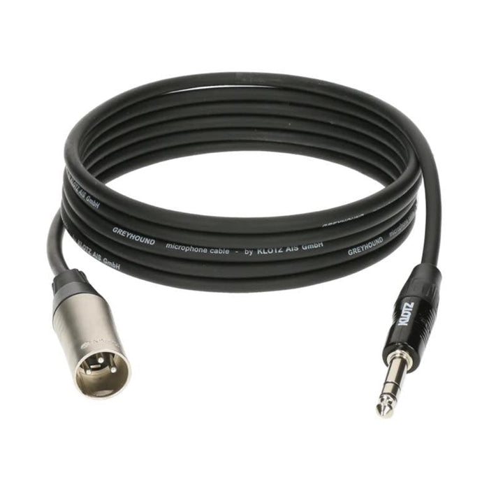 Klotz GRG1MP0600 Greyhound XLR Male to 1/4" TRS Jack Balanced Cable 6M (GRG1MP0600) - Gsus4