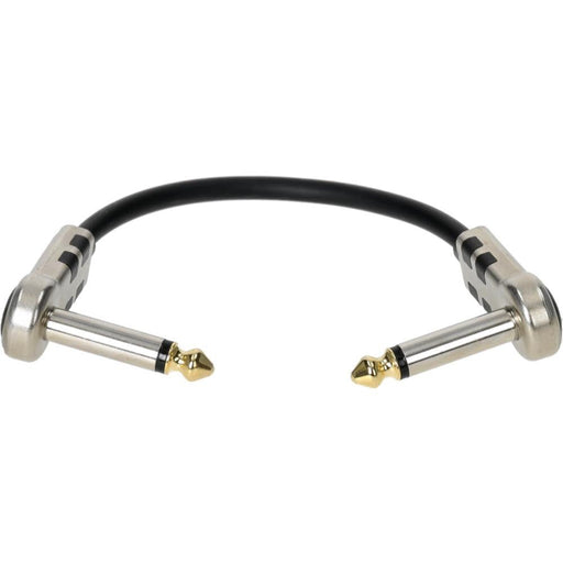 Klotz KPM015RR Pedal Patch Cable 1/4" TS Angled to Angled Gold Tip - 15cm (KPM015RR) - Gsus4