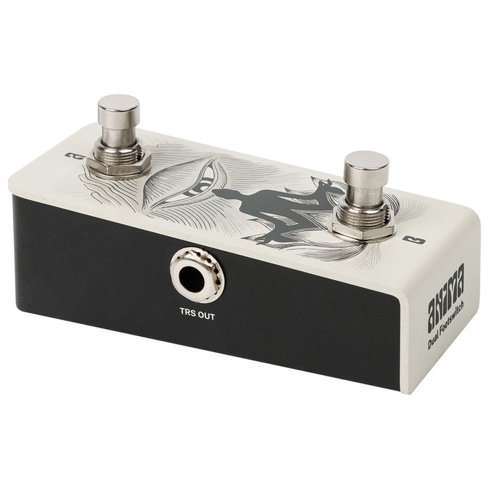 Klowra | ANIMA | Vertical | Universal Dual Momentary Footswitch | w/ TRS Map Toggle Switch (Klowra-ANIMA-vertical) - Gsus4