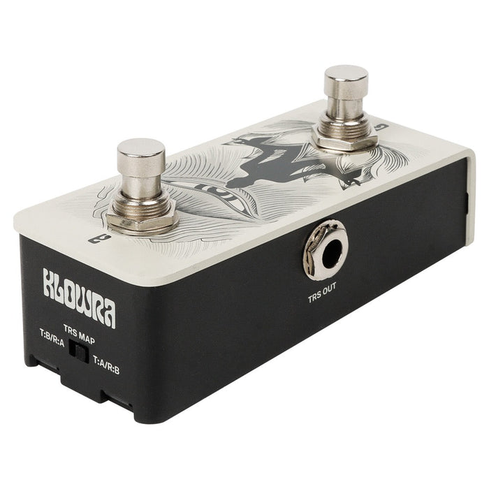 Klowra | ANIMA | Vertical | Universal Dual Momentary Footswitch | w/ TRS Map Toggle Switch (Klowra-ANIMA-vertical) - Gsus4