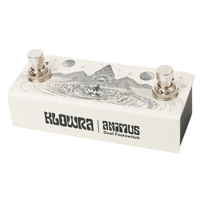 Klowra | ANIMUS | Horizontal | Universal Dual Momentary Footswitch | w/ TRS Map Toggle Switch (Klowra-Animus-Horizontal) - Gsus4