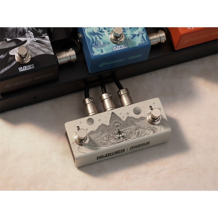 Klowra | ANIMUS | Horizontal | Universal Dual Momentary Footswitch | w/ TRS Map Toggle Switch (Klowra-Animus-Horizontal) - Gsus4