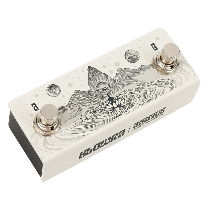 Klowra | ANIMUS | Horizontal | Universal Dual Momentary Footswitch | w/ TRS Map Toggle Switch (Klowra-Animus-Horizontal) - Gsus4