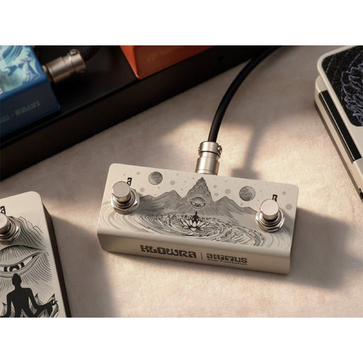 Klowra | ANIMUS | Horizontal | Universal Dual Momentary Footswitch | w/ TRS Map Toggle Switch (Klowra-Animus-Horizontal) - Gsus4