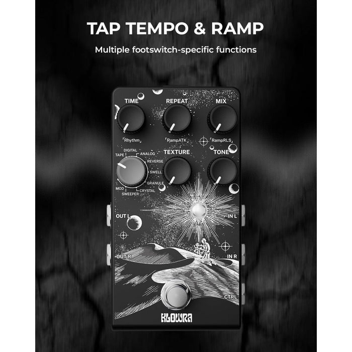 Klowra | EVERLAST | 9 - Mode Stereo Delay w/ Studio - Grade 32 - Bit DSP (Klowra - Everlast - Delay) - Gsus4