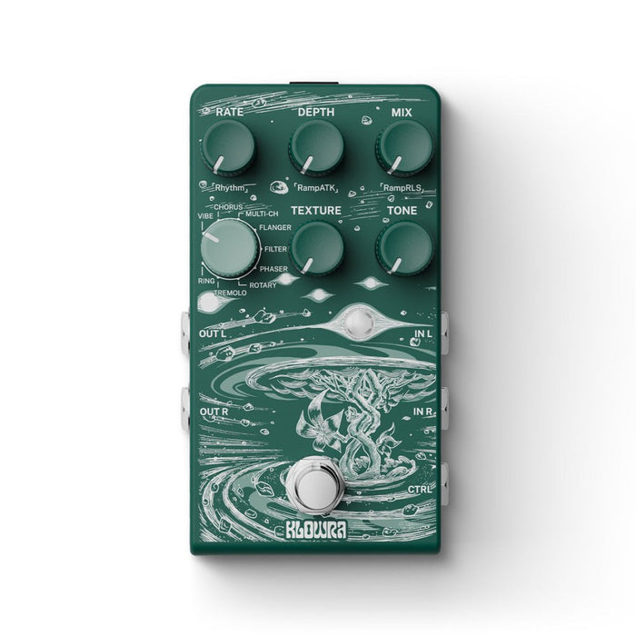 Klowra | SPROUT | 9 - Mode Stereo Modulation Pedal w/ Studio - Grade 32 - Bit DSP (Klowra - Sprout - Modulation) - Gsus4
