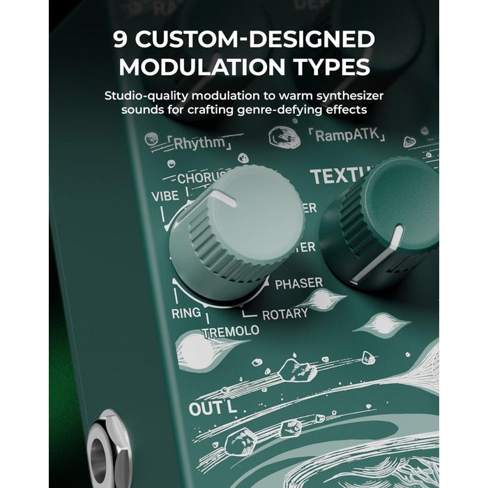 Klowra | SPROUT | 9 - Mode Stereo Modulation Pedal w/ Studio - Grade 32 - Bit DSP (Klowra - Sprout - Modulation) - Gsus4