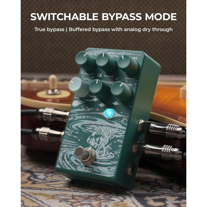 Klowra | SPROUT | 9 - Mode Stereo Modulation Pedal w/ Studio - Grade 32 - Bit DSP (Klowra - Sprout - Modulation) - Gsus4