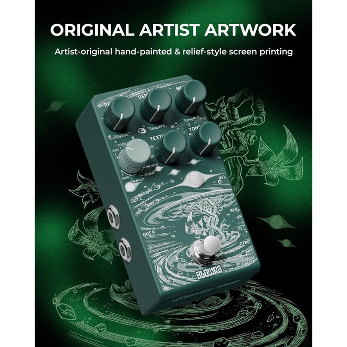 Klowra | SPROUT | 9 - Mode Stereo Modulation Pedal w/ Studio - Grade 32 - Bit DSP (Klowra - Sprout - Modulation) - Gsus4