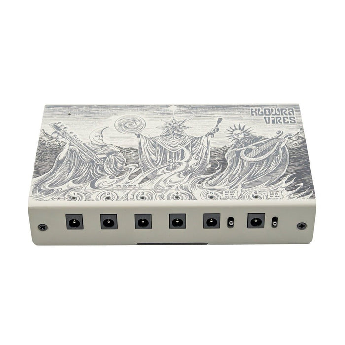 Klowra | VIRES | Universal Pedal Isolated Power Supply | High Current & Low Profile | 1x 24V EIAJ Output & 6x 9V / 500mA | w/ Built - in Universal IEC Input (Klowra-Vires-PSU) - Gsus4