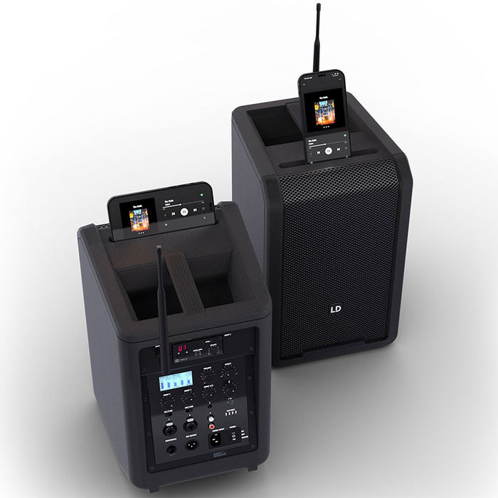 LD Systems | ANNY8 HHDB5 | Portable Battery - Powerered Loudspeaker | w/ Wireless Mic (584 - 608 Mhz) (LDS - ANNY8HHDB5) - Gsus4