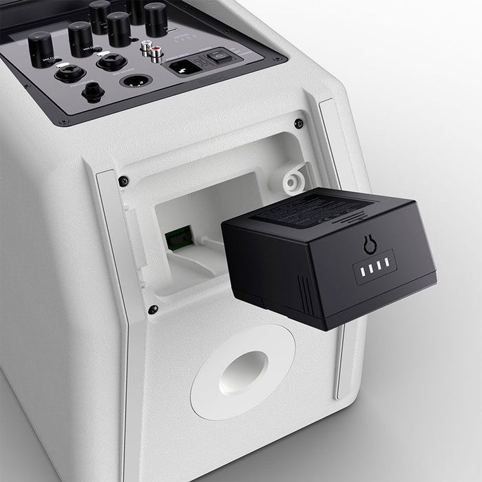 LD Systems | ANNY8 HHDB5W | Portable Loudspeaker | w/ Wireless Mic (584 - 608 Mhz) | White (LDS - ANNY8HHDB5W) - Gsus4