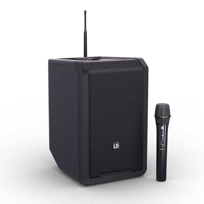 LD Systems | ANNY8 HHDB6 | Portable Battery - Powerered Loudspeaker | w/ Wireless Mic (655 - 679 Mhz) (LDS - ANNY8HHDB6) - Gsus4