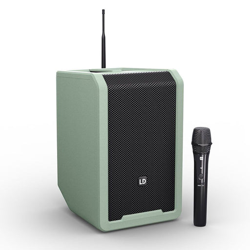 LD Systems | ANNY8 HHDB6GN | Portable Loudspeaker | w/ Wireless Mic (655 - 679 Mhz) | Green (LDS - ANNY8HHDB6GN) - Gsus4