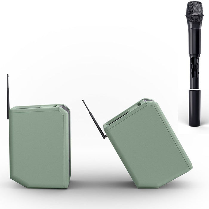 LD Systems | ANNY8 HHDB6GN | Portable Loudspeaker | w/ Wireless Mic (655 - 679 Mhz) | Green (LDS - ANNY8HHDB6GN) - Gsus4