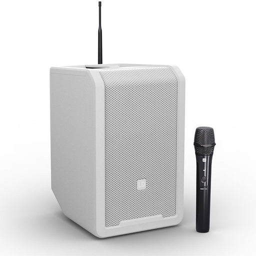 LD Systems | ANNY8 HHDB6W | Portable Loudspeaker | w/ Wireless Mic (655 - 679 Mhz) | White (LDS - ANNY8HHDB6W) - Gsus4