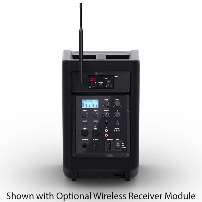 LD Systems | ANNY8 | Portable Battery - Powerered Loudspeaker | w/ Mixer & Bluetooth | Black (LDS - ANNY8) - Gsus4