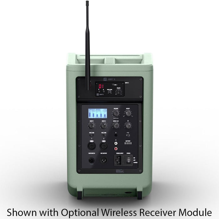 LD Systems | ANNY8 | Portable Battery - Powerered Loudspeaker | w/ Mixer & Bluetooth | Green (LDS - ANNY8GN) - Gsus4