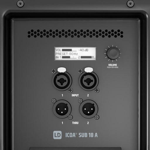 LD Systems | ICOA 2400W 18" | Active Subwoofer (LDS - ICOASUB18A) - Gsus4