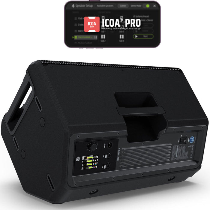LD Systems | ICOA PRO 12A | 133db SPL 2000W Coaxial 12" Powered Speaker | w/ 3" Voice Coil, Bluetooth & DSP (LDS-ICOA12APRO) - Gsus4