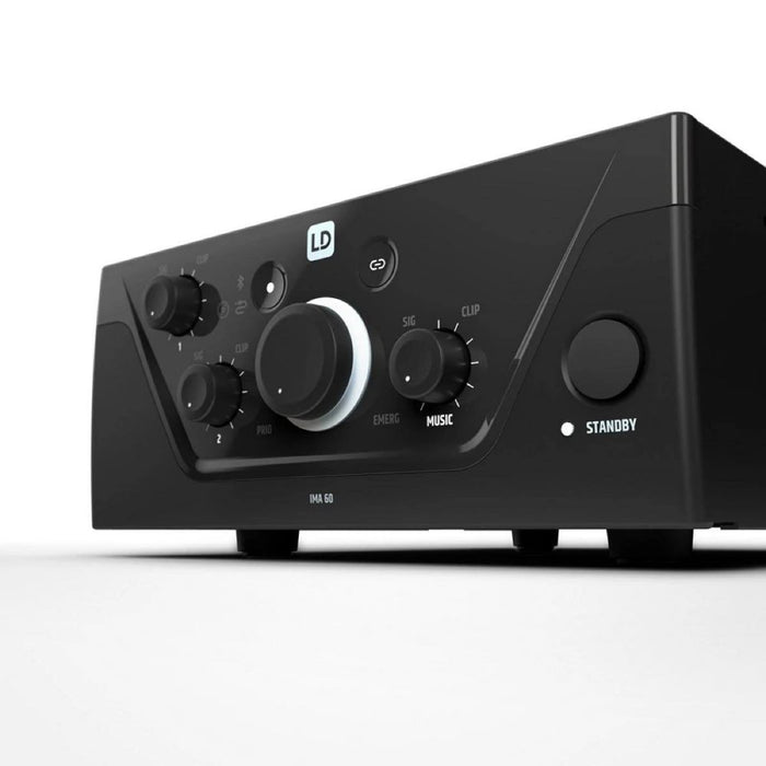 LD Systems | IMA 60 | 65W Class D 70V / 100V Amplifier & Mixer | Built - in Bluetooth Audio Stream (LDS-IMA60) - Gsus4
