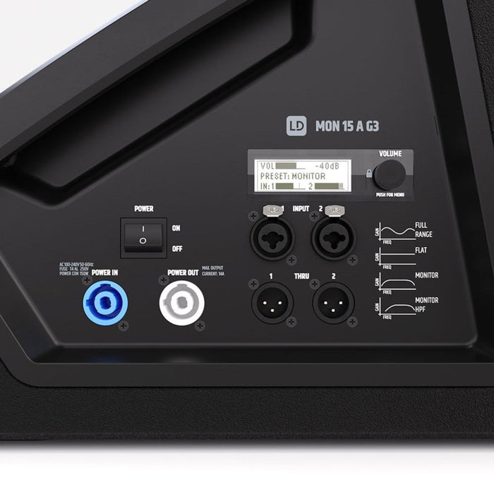 LD Systems | MON 15A G3 | 15" Active 300W Coaxial Stage Foldback Monitor (LDS - MON15AG3) - Gsus4
