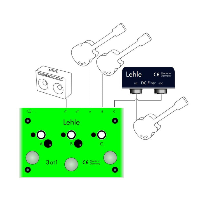 Lehle | DC Filter | Switch / Pop Noise Eliminator (LHDC - F) - Gsus4