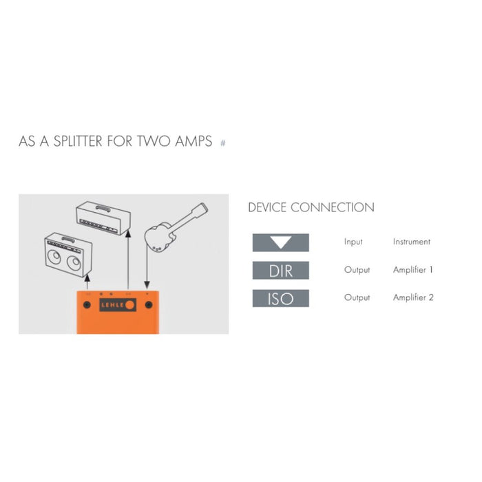 Lehle | P - Split III | Transformer Isolated Passive Splitter & DI Box (LHPS3) - Gsus4
