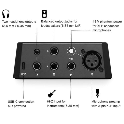 Lewitt | CONNECT 2 | USB - C Audio Interface for Creators & Musicians w/ DSP (58/CONNECT2) - Gsus4