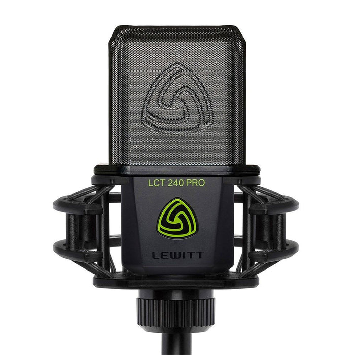 Lewitt | LCT 240 PRO Vocal Set | w/ Condenser Mic, Shock Mount, Pop Filter, Windscreen & Bag (58/LCT240PROBLACKVS) - Gsus4