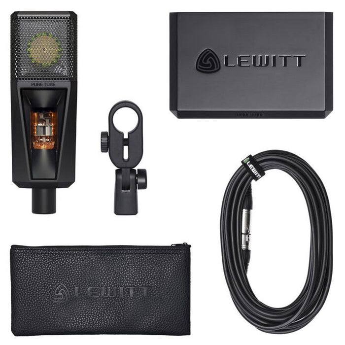 Lewitt | PURE TUBE Essential Set | w/ Microphone Mount, XLR Cable & Bag (58/PURETUBE - ES) - Gsus4