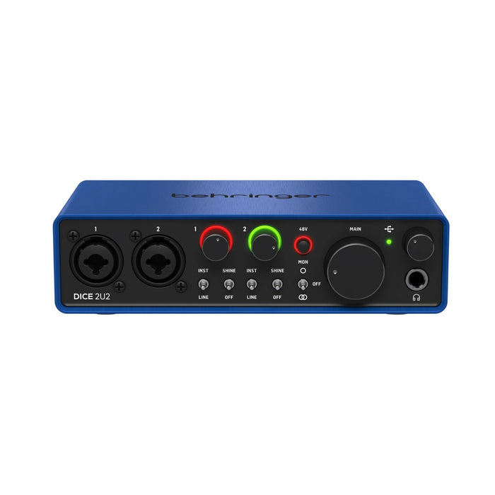 Behringer Dice 2U2 192KHZ 2 Mic Pre USB Audio Interface