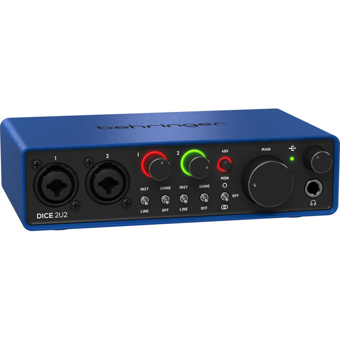 Behringer Dice 2U2 192KHZ 2 Mic Pre USB Audio Interface