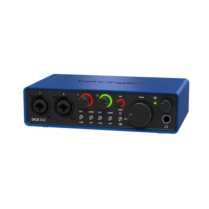 Behringer Dice 2U2 192KHZ 2 Mic Pre USB Audio Interface