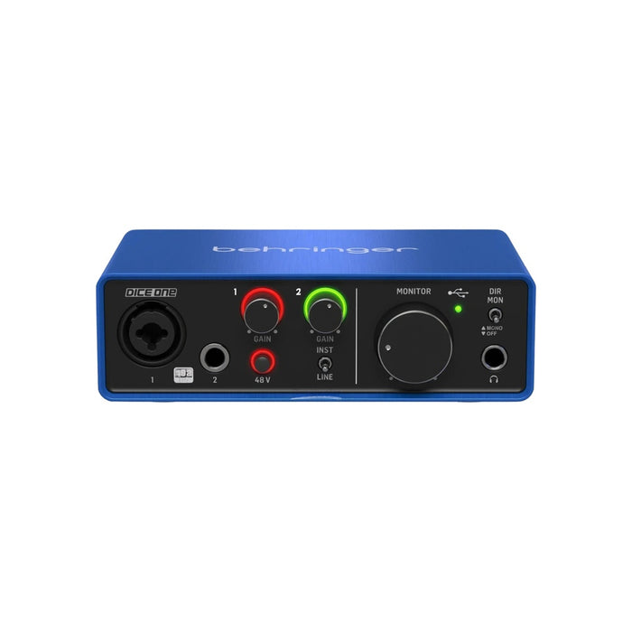 Behringer Dice 1U2 192KHZ 1 Mic Pre USB Audio Interface
