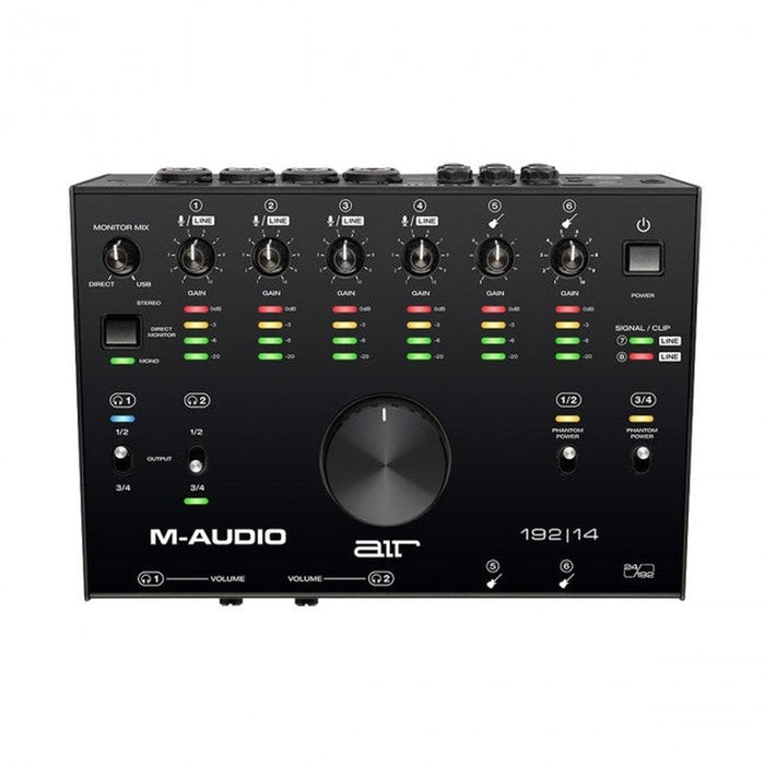 M-Audio AIR 192|14 USB Audio Interface 8-In/4-Out 24/192 Input/Output (46/AIR192X14) - Gsus4