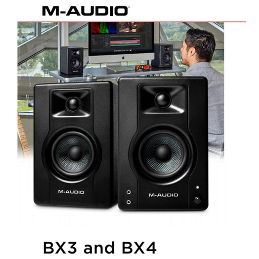 M-Audio BX4 D3 Powered Studio Monitors Speakers 4inch (Pair) (46/BX4D3) - Gsus4